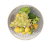 Gvblkq Fruit Bowl - Contemporary Snack and Produce Tray, Stylish Tabletop Centerpiece with Dish Design, Versatile Fruit Holder for Kitchen Counters Dining Tables Living Room Parties Home Decoration