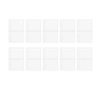 Gvblkq Fundas A6, 10 unidades, A6, carpeta de anillas transparentes, recargables, protectores de pantalla rellenables para fotos, tarjetas postales, planificadores, proyectos de estudio, planificación