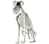 Gvblkq - Halloween Skeleton Dog, Puppy Skeleton Sculpture, Realistic Skeleton Dog, Skull Bone Art, Halloween Decorations, Haunted House Supplies, Gathering Ornaments, Spooky Dog Statue