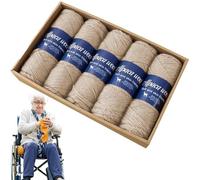 Gvblkq Hilo de peso de dedo, hilo de bufanda suave, hilo de lana de alpaca, hilo de crochet para calcetines, hilo fino y cómodo, hilo de punto ligero, hilo de mezcla de alpaca, hilo artesanal versátil