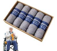 Gvblkq Hilo de peso de dedo, hilo de bufanda suave, hilo de lana de alpaca, hilo de crochet para calcetines, hilo fino y cómodo, hilo de punto ligero, hilo de mezcla de alpaca, hilo artesanal versátil