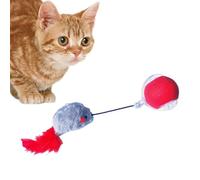 Gvblkq Interactive Cat Toys Ball, Automatic Rolling Cat Ball, LED Cat Teaser Toy, Rechargeable Cat Toy Ball, Smart Cat Ball Toy, Intelligent Cat Rolling Ball, Indoor Cat LED Ball, Teasing Cat Ball To