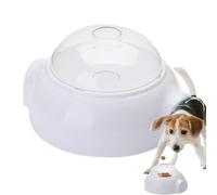 Gvblkq Interactive Dog Treat, Puppy Treat Rolling Dispenser Puzzle, Tough Slow Feeder Puppy Enrichment Training Toy for Brain Stimulation, 6.5x5.91x3.46 Inches