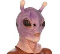 Gvblkq Mascarillas de Alien para adultos, máscara de cara completa, accesorios de vestir realistas de látex 3D para hombres y mujeres, accesorios de fiesta para casa congestionada, cosplay, escenario