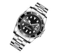 Gvblkq Men's Luxury Watch, Steel Strap Business Analog Mens Watch, Waterproof Wristwatch, Easy to Read Fashion Accessories, 42mm, Durabled and Waterproof Construction 5.71x2.56x1.18 Inches