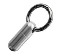 Gvblkq Metal Small Pill Case, Portable Titanium Pill Box, Waterproof Pill Organizer, Daily Pill Holder, Anti-rust Pill Case, Keychain Pill Holder, Pocket Pill Organizer, Compact Medication Case