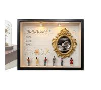 Gvblkq Minimuseo con Silueta Decorativa | Recuerdo Decorativo para Conservar Recuerdos | Expositor de Mini Museo para Niños - para Hogar Estante Oficina Cumpleaños Regalo