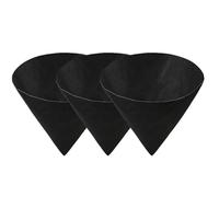 Gvblkq Planter Liner, 3 Pieces Cone Shaped Planter Basket Liners, Sturdy Felt Replacement Inserts for Hanging, Waterproof Growing Mat for Indoor Gardens, Balcony Window Flowerpots
