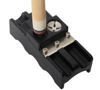 Gvblkq Pool Cue Tip Shaper, Billiard Stick Accessories Trimmer, Repair & Replacement Tool Long Serving Life for Polishing, Shaping, Cleaning, Trimming, 3.54x1.57x1.57 inches