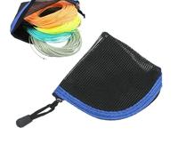 Gvblkq Saltwater Fishing Wire Wallet, 8-Slot Mesh Pocket Organizer, Quick-Drying Fly Leader Storage, Sturdy and Lightweight Fishing Gear Holder, Compact Tackle Accessory for Outdoor