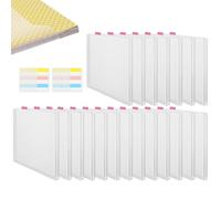 Gvblkq Scrapbook Paper Storage Organizer, 12x12 Clear Paper Holder, Sticky Index Tabs, Durable Arts & Crafts Container, Easy Scrapbook Organization, 1 Set, Versatile Solution