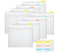 Gvblkq Scrapbook Paper Storage Organizer, 12x12 Clear Paper Holder, Sticky Index Tabs, Durable Arts & Crafts Container, Easy Scrapbook Organization, 1 Set, Versatile Solution