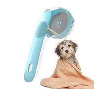Gvblkq Shampoo Comb Scrubber Puppy Shower, Pet Bath & Grooming Brush with Handle for Short and Long Hair Dog Massage, Ergonomic Carrier for Comfort, 3.35x3.35x7.48 inches