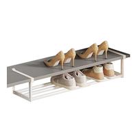 Gvblkq Shoe Rack For Closet - Expandable Storage Organizer, Adjustable Holder Stand Shelves, Garage Dorm Support, Management Function, Top Performance Gear Category, Black Large Size Hallway Entrance