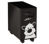 Gvblkq Slim Storage Hamper, Oxford Cloth Storage Bin, Tall Storage Container With Wheels, Small Washing Basket Foldable Laundry Hamper Laundry Bag, Narrow Laundry Bin With Wheels For Home