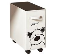 Gvblkq Slim Storage Hamper, Oxford Cloth Storage Bin, Tall Storage Container With Wheels, Small Washing Basket Foldable Laundry Hamper Laundry Bag, Narrow Laundry Bin With Wheels For Home