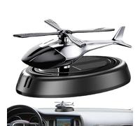 Gvblkq - Solar Car Air Freshener, Helicopter Rotating Air Freshener, Car Perfume Diffuser, Luxury Car Ornaments, Car Aromatherapy, Solar Powered Air Freshener, Oil Car Diffuser
