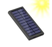 Gvblkq Solar Charger Power Bank 10000mAh External Battery Pack Portable Device Charger with Solar Panel Fast Charging for Home Hiking Travel Camping Outdoor Survival Power Source