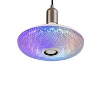 Gvblkq Speaker, Color Changing Nightstand Light, Integrated USB Power Source, 360 Degree Surround Sound, Dorm Living Room Companion, Black Audio Device Bedroom Shelf