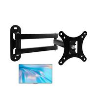 Gvblkq Stainless Steel Wall TV Mount Bracket, Swivel and Telescopic Rotating Hanger for 14-27 Inch LCD TVs, Space-Saving Adjustable TV Holder for Homes Shops Offices and More