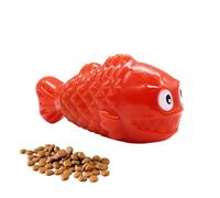 Gvblkq Strong Interactive Dog Toys, Fish Shaped Dog Toys Treat Dispensing, Nylon Slow Feeding Enrichment Bone Puppy Teething Game for Chewer, Fetch, 6.3x2.24x2.87 inches