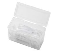 Gvblkq Swab Holder - Small Transparent Cotton Ball Container, Portable Hairpin Storage Box, Hygienic Countertop Organizer for Vanity, Bathroom Accessories, Dustproof Case