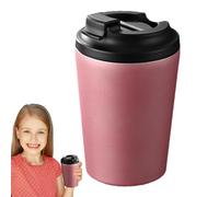 Gvblkq Taza de acero inoxidable, taza de viaje con tapa, taza a prueba de fugas, mantiene las bebidas calientes o frías, vaso de café aislado al vacío para café, té, vino, juicio, 5,51 x 2,76 pulgadas