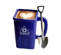 Gvblkq Taza de reciclaje, recipiente de cerámica para beber, tazas de té para el hogar, para restaurante, cocina, hotel, estudio, comedor, mesa auxiliar, profesores, coleccionistas, cumpleaños