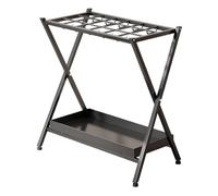 Gvblkq Umbrella Stand, 18-Slot Organizer, Freestanding Iron Rack with Hooks, Removable Tray, Iron Material, Space-Saving Design for Entryway, Office, Hotel and Home, 53x28x56cm