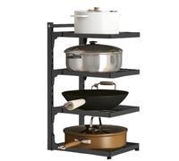 Gvblkq Under Sink Organizer, Stainless Steel Seasoning Rack, Adjustable Cabinet Organizer, Rustproof Storage Rack, Heavy Duty Under Sink Shelf, Kitchen Cabinet Organizer, Versatile Under Sink Storage
