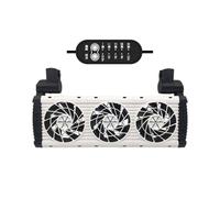 Gvblkq Ventilador Enfriador para Acuario,5 Velocidades Ajustables para Pecera | Ventilador Silencioso para Enfriar Pecera,para Aficionados Propietarios Oficina Apartamento Café Dormitorio Sala de