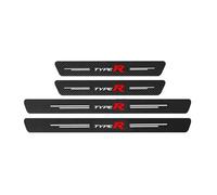 GVFKMNX 4 Piezas Decoración para estribos,para Hon-da Type R Civic Accord HRV CRV City Jazz Pilot FIT Protector Barra Umbral Puerta Estribos de Fibra de Carbono Interior Accesorios