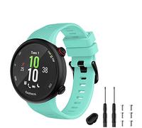 GVFM Correa Compatible con Garmin Forerunner 45, Pulsera Deportiva de Silicona de Repuesto para Forerunner 45 y Swim 2 (Azul Verdoso)
