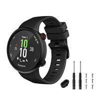 GVFM Correa Compatible con Garmin Forerunner 45, Pulsera Deportiva de Silicona de Repuesto para Forerunner 45 y Swim 2 (Negro)