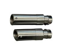 GVGFKPKZAY Para Indian Scout Bobber Sixty Rogue Twenty 2015-2023 Tubo De Escape Intermedio Para Motocicleta Motocicleta Enlace Adaptador(Plata)