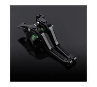 GVGFKPKZAY Para Kawasaki Z800 E Versión 2015-2019 Manetas Cortas De Freno Y Embrague Para Motocicleta palanca de embrague y freno(Black green)