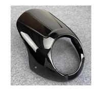 GVGFKPKZAY Para Keeway Benda 302 C V302C Rock 250 Parabrisas De Motocicleta, Máscara De Luz Delantera, Pantalla, Cubierta De Faro Delantero, Carenado Parabrisas Deflector de Viento(Glossy Black)