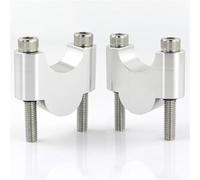 GVGFKPKZAY para VTR 1000F CB350 F CB550 Grom MSX125 St1100 NC750X FMX 650 1972-2025 Elevador De Manillar para Motocicleta Elevadores De Manillar De Motocicleta(Silver Riser 30mm)