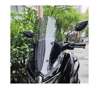 GVGFKPKZAY para Yamaha NMAX155 2025 Parabrisas para Motocicleta Deflector De Viento Protector Y Guía De Flujo De Aire Deflector de Parabrisas para Motocicleta(60cm Smoke Gray)