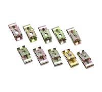 GVGMTAEAVZ 10 clips de tuerca inserción tipo U acero for resorte M3/M4/M5/M6 for rosca 5 mm, 6 y 4 for deslizador elevador, placa matrícula automóvil fija Sujetadores automotrices(M5-colorful)