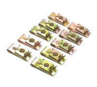GVGMTAEAVZ 10 clips de tuerca inserción tipo U acero for resorte M3/M4/M5/M6 for rosca 5 mm, 6 y 4 for deslizador elevador, placa matrícula automóvil fija Sujetadores automotrices(M6-colorful)