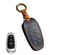 GVGMTAEAVZ Funda for Llave de Coche Compatible for Hyundai Solaris, Sonata Hybrid, Nexo, NX4, Grand Santa Fe Tucson 2020 y 2021, Accesorios de estilismo for Coche. Estuche para Llaves(Dark Grey)