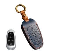 GVGMTAEAVZ Funda for Llave de Coche Compatible for Hyundai Solaris, Sonata Hybrid, Nexo, NX4, Grand Santa Fe Tucson 2020 y 2021, Accesorios de estilismo for Coche. Estuche para Llaves(Royal Blue)