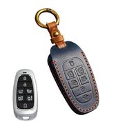 GVGMTAEAVZ Funda for Llave de Coche Compatible for Hyundai Solaris, Sonata Hybrid, Nexo, NX4, Grand Santa Fe Tucson 2020 y 2021, Accesorios de estilismo for Coche. Estuche para Llaves(Silver)