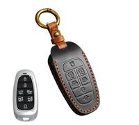 GVGMTAEAVZ Funda for Llave de Coche Compatible for Hyundai Solaris, Sonata Hybrid, Nexo, NX4, Grand Santa Fe Tucson 2020 y 2021, Accesorios de estilismo for Coche. Estuche para Llaves(Marrone)