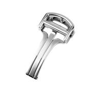 GVGMTAEAVZ Hebilla Plegable de Acero Inoxidable Compatible for Cartier Blue Ballons Pasha Santos, Hebilla Plegable de Doble presión, 14, 16 y 18 Cierre de Reloj(Silver,14mm)