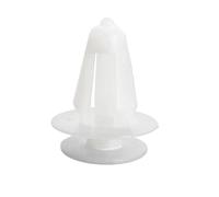 GVGMTAEAVZ Lote de 50 remaches plástico tipo empuje for guardabarros, universales, for orificio 7 mm, for parachoques coche, color blanco Sujetadores automotrices