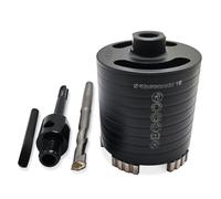 GVHAKG Broca de diamante, avellanador de latas de núcleo, set de 82 mm de altura de segmento de 10 mm, con broca de centrado de 10 x 120 mm, de cajas eléctricas empotradas en hormigón, mampostería y