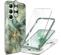 GVIEWIN Funda Compatible con Samsung Galaxy S25 Plus 6.7‘’ 2025, Compatible con MagSafe, con Protector de Pantalla y cámara, Mármol a Prueba de Golpes Antiarañazos Cubierta Magnética, Desert Dream