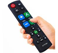 Gvirtue Mando a distancia universal con botón grande para ancianos, fácil de usar, control remoto de TV con botón grande para personas mayores y con discapacidad visual, compatible con televisores